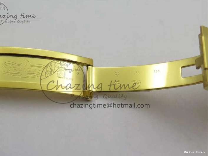 0412 Daytona 116518 Noob 1:1 Best Edition YG Plated 904L SS Case Goid Diamonds Dial on Black Rubber Strap SA4130 V4 (Free Extra Strap) Versatile 2587